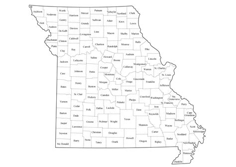 Pin Missouri Blank Map on Pinterest