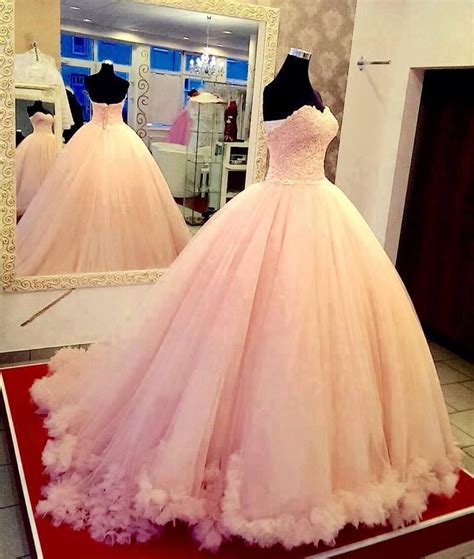 Pink Appliques Quinceanera Dress Sweet 16 Tulle Prom ...