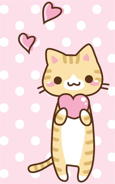 Pink Kitty ★ Find more Super Cute Kawaii wallpapers for ...