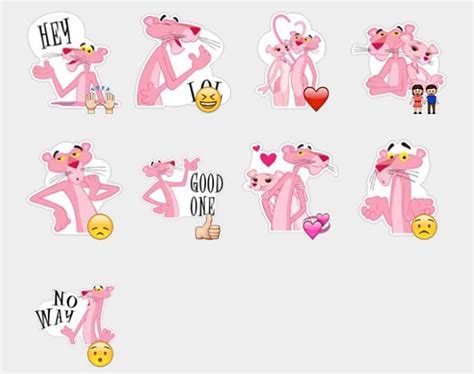 Pink Panther Stickers Set | Telegram Stickers | Stickers ...