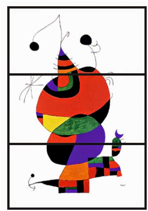Pintores famosos: Miró para niños. Cuadros para colorear ...