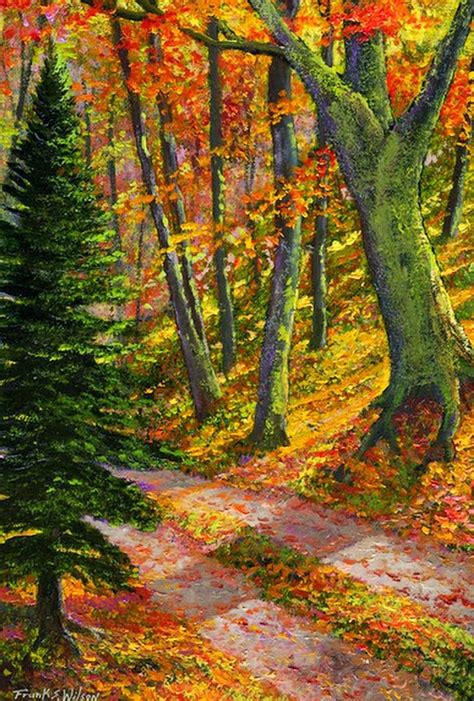 pinturas al oleo paisajes de otoño | paisajes.arboles ...