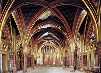 Piso inferior de la Sainte Chapelle. Gótico radiante. | La ...