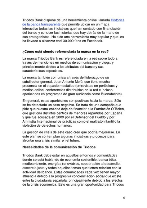 Plan de comunicación online de Triodos Bank de Simón Casal ...
