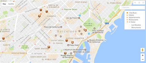 Plan de la ville de Barcelone   carte de Barcelone ...