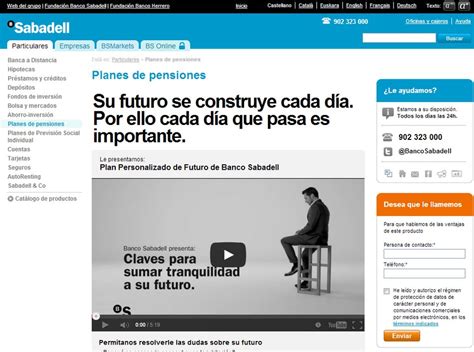 Planes de pensiones en Banco Sabadell | Empresa y economía
