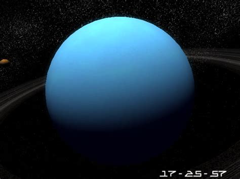 Planet Uranus 3D Screensaver. Great 3D Model of the blue ...