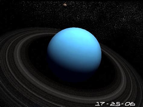 Planet Uranus 3D Screensaver. Great 3D Model of the blue ...