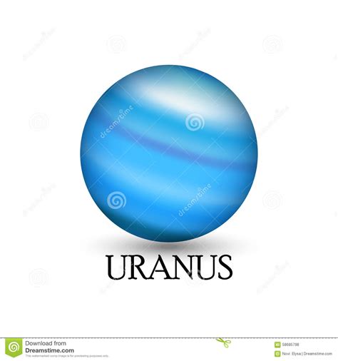 Planeta Urano Con El Fondo Ilustración del Vector   Imagen ...