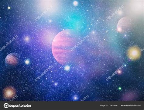 Planetas Estrellas Galaxias Espacio Exterior Mostrando ...