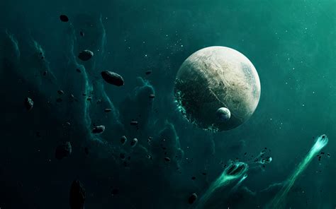 Planetas Luna y los asteroides fondos de pantalla ...