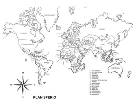 Planisferio mapas