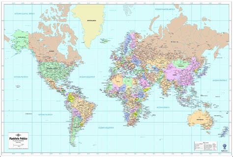 Planisferios, Mapa Mundi   Mercator   Políticos O Físicos ...