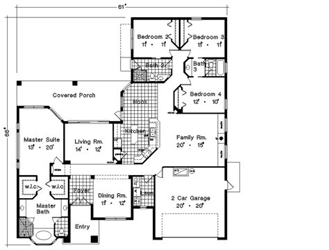 Plano de casa de una planta – Planos de casas gratis modernas