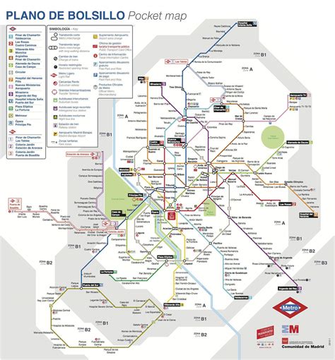 Plano de Metro de Madrid  2014  | zonaretiro.com