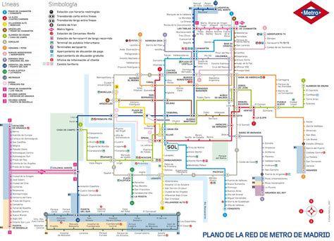 Plano de Metro de Madrid  actualizado – 2012  | zonaretiro.com