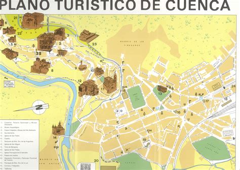 Plano turístico de la ciudad de Cuenca editada por la ...