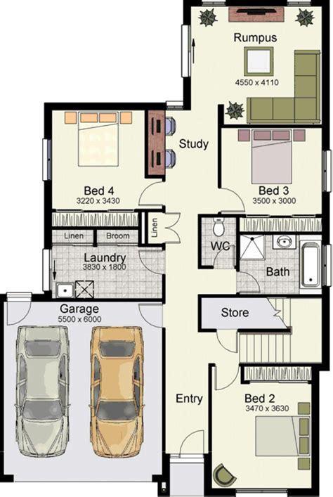 Planos Casas De 4 Dormitorios | Planos de Casas