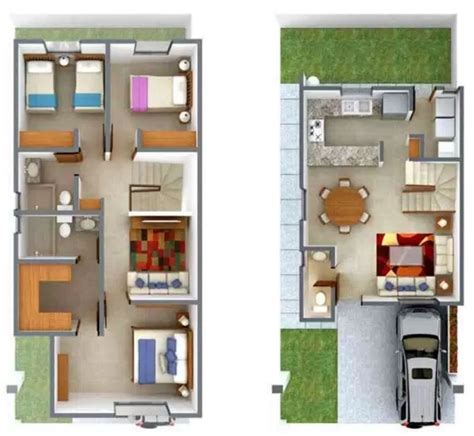Planos de casas de 2 plantas