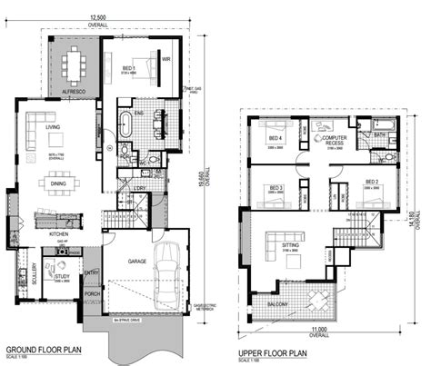 Planos de casas de dos pisos modernas | Construye Hogar
