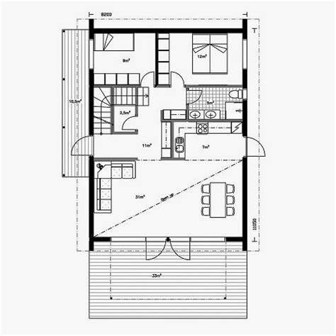 Planos de Casas Gratis: Planos Casa Con Buhardilla de 90 m2