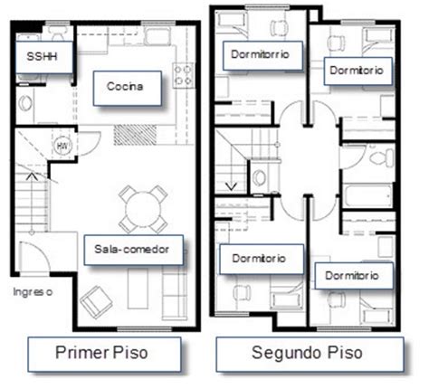 Planos de casas modernas de 3 dormitorios   Planos y ...
