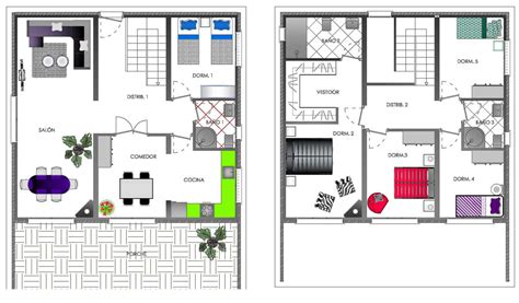 Planos de casas modernas de dos plantas   Planos y ...