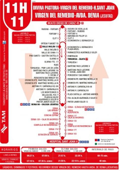 Planos líneas autobús   Subús Alicante