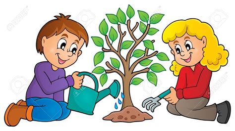 Plant clipart kid plant   Pencil and in color plant ...