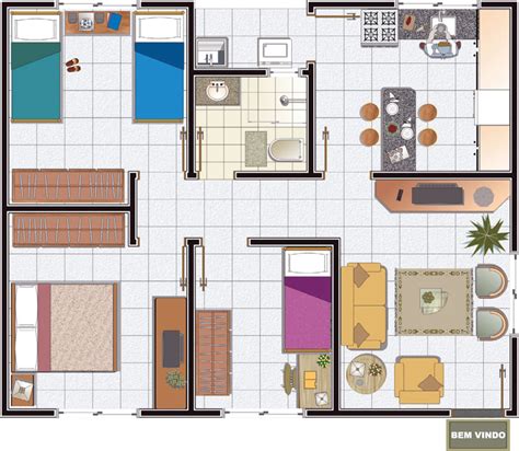 Plantas de Casas simples e baratas: Modelos grátis