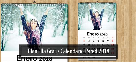 Plantilla Calendario 2018 Pared Gratis | Magical Art Studio