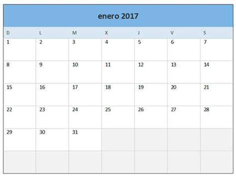 Plantilla Calendario Mensual 2017 2018   newcalendar