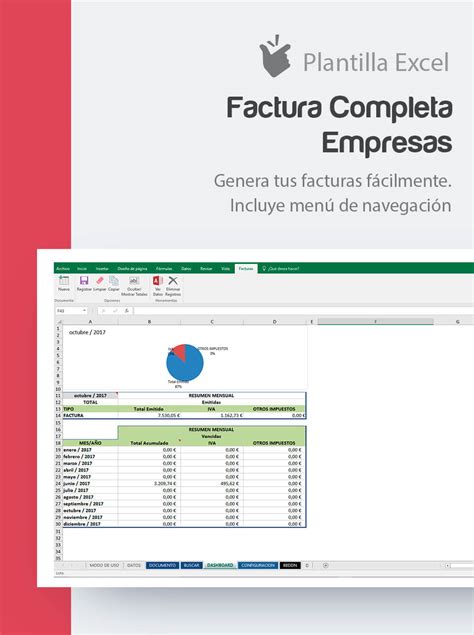 Plantilla de Facturas Completas en Excel | Factura ...