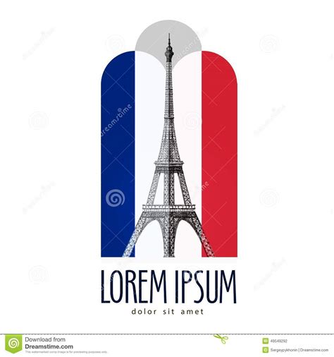 Plantilla Del Diseño Del Logotipo De París Francia O Torre ...