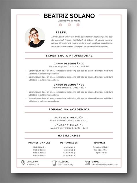 Plantilla Para Resume En Espanol | Best Resume Examples