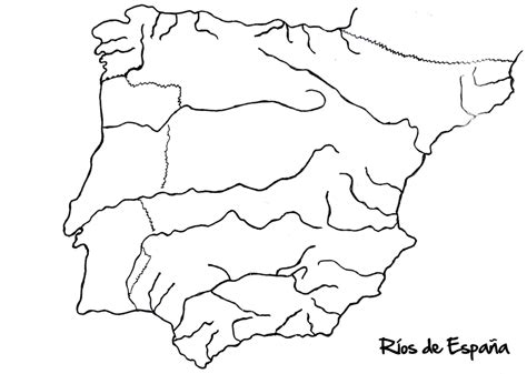 Plantilla ríos de España   Dibujalia   Dibujos para ...