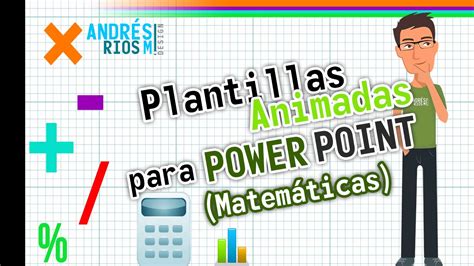 Plantillas animadas para Power Point   Matemáticas   YouTube