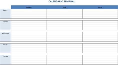 Plantillas de Excel gratis para crear calendarios