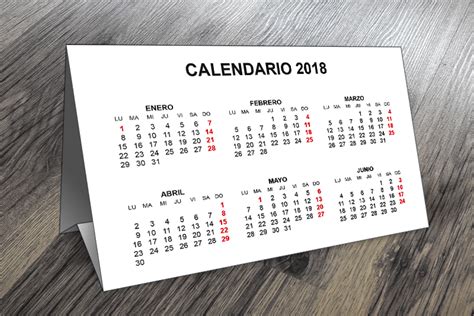 Plantillas para Imprimir Calendarios de Mesa 2018 ...