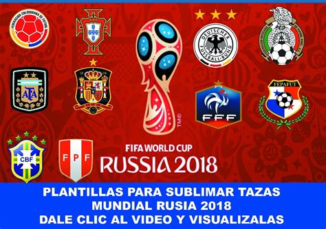 Plantillas Sublimacion Taza Mug Mundial Rusia 2018 Peru ...