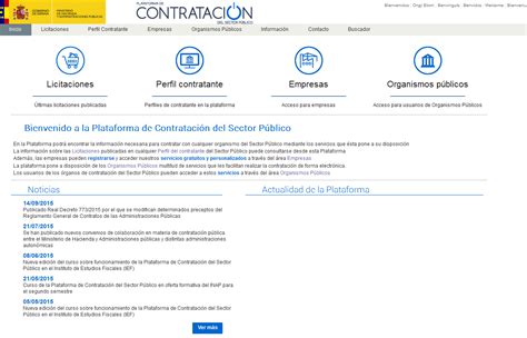 Plataforma de Contratación del Sector Público