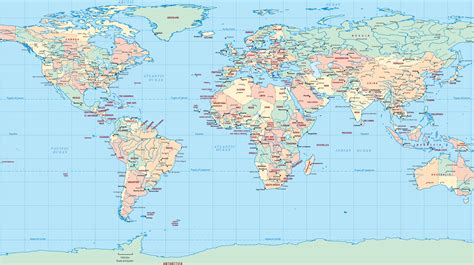 Plate Carrée   World Map