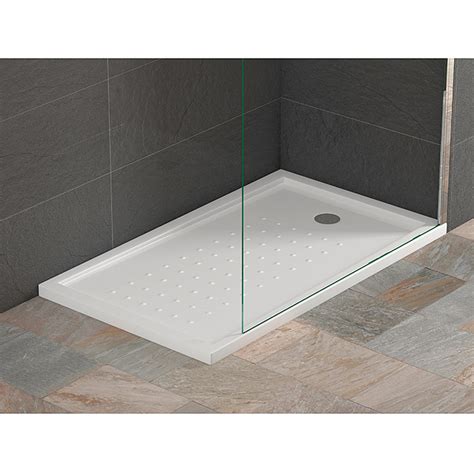 Plato de ducha acrílico  700 x 1.200 mm, Blanco, Acrílico ...