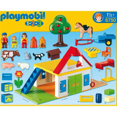 Playmobil 123 Large Farm 6750   £61.00   Hamleys for Toys ...