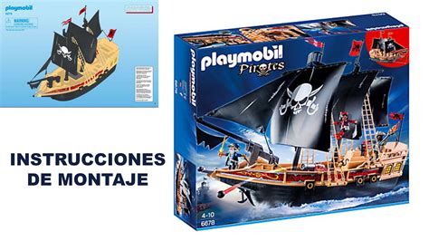 Playmobil 6678 Barco Pirata Buque Corsario PIRATES ...