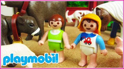 Playmobil 8 | Los bebés van de excursión a la granja ...