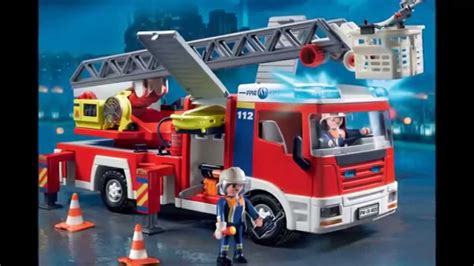 Playmobil Camión de bomberos con escalera 4820   YouTube