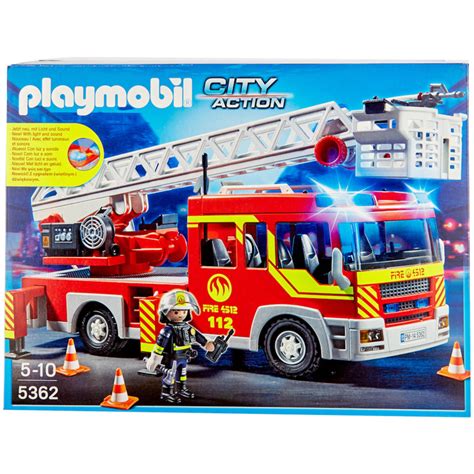 Playmobil Camion de pompier avec échelle 5362 | Playmobil ...