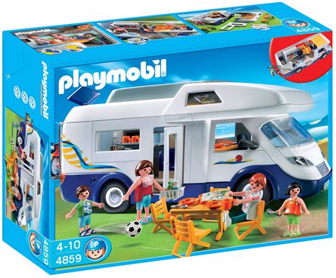 Playmobil   Caravana familiar, set de juego  4859 : Amazon ...