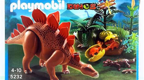 Playmobil Dinos Stegosaurus Dinosaur  5232  Toy unboxing ...